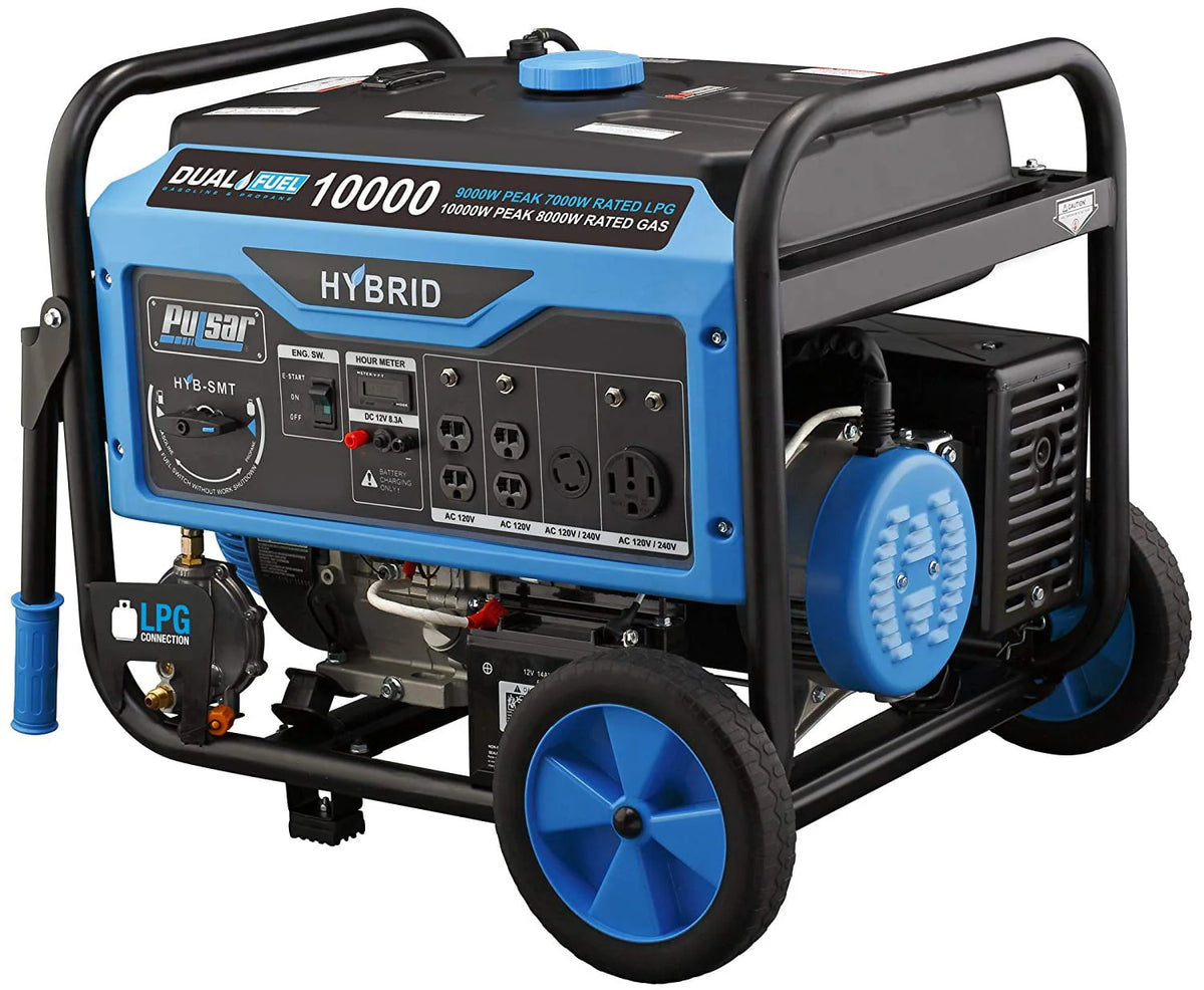 10,000-Watt Dual Fuel Portable Generator with Electric Start N36747