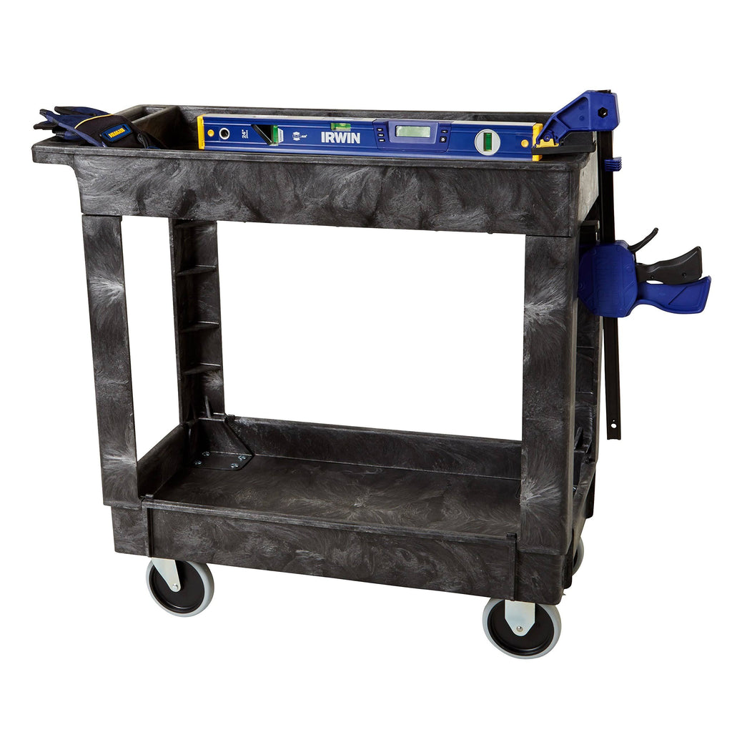 Black 2 Shelf Utility Cart L214