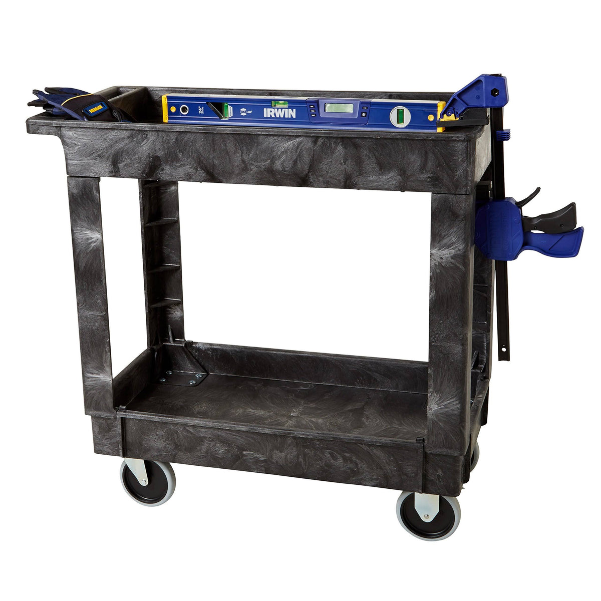 Black 2 Shelf Utility Cart L214