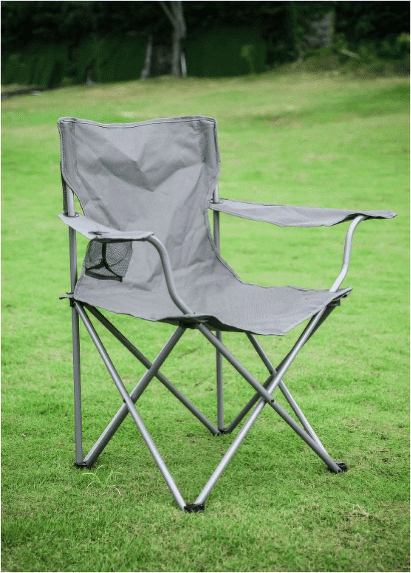 Quad Folding Camp Chair 2 Pack with Mesh Cup Holder P763638