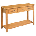 Solid Oak Wood Console Table S78361