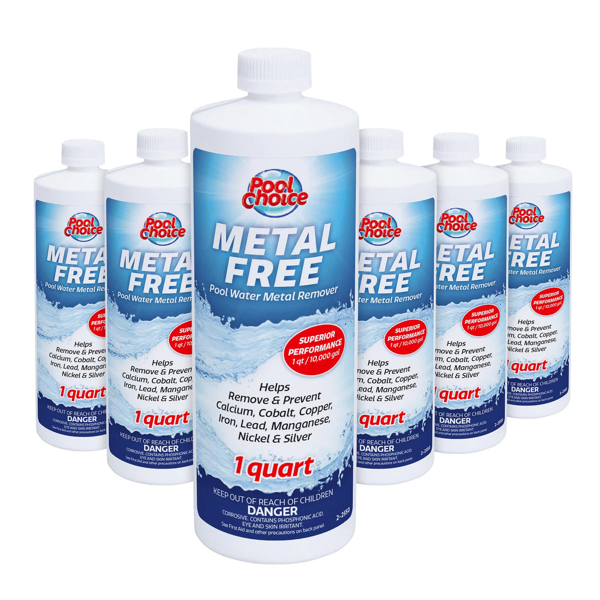 1-Quart 6-Pack Pool Water Metal Remover H4609