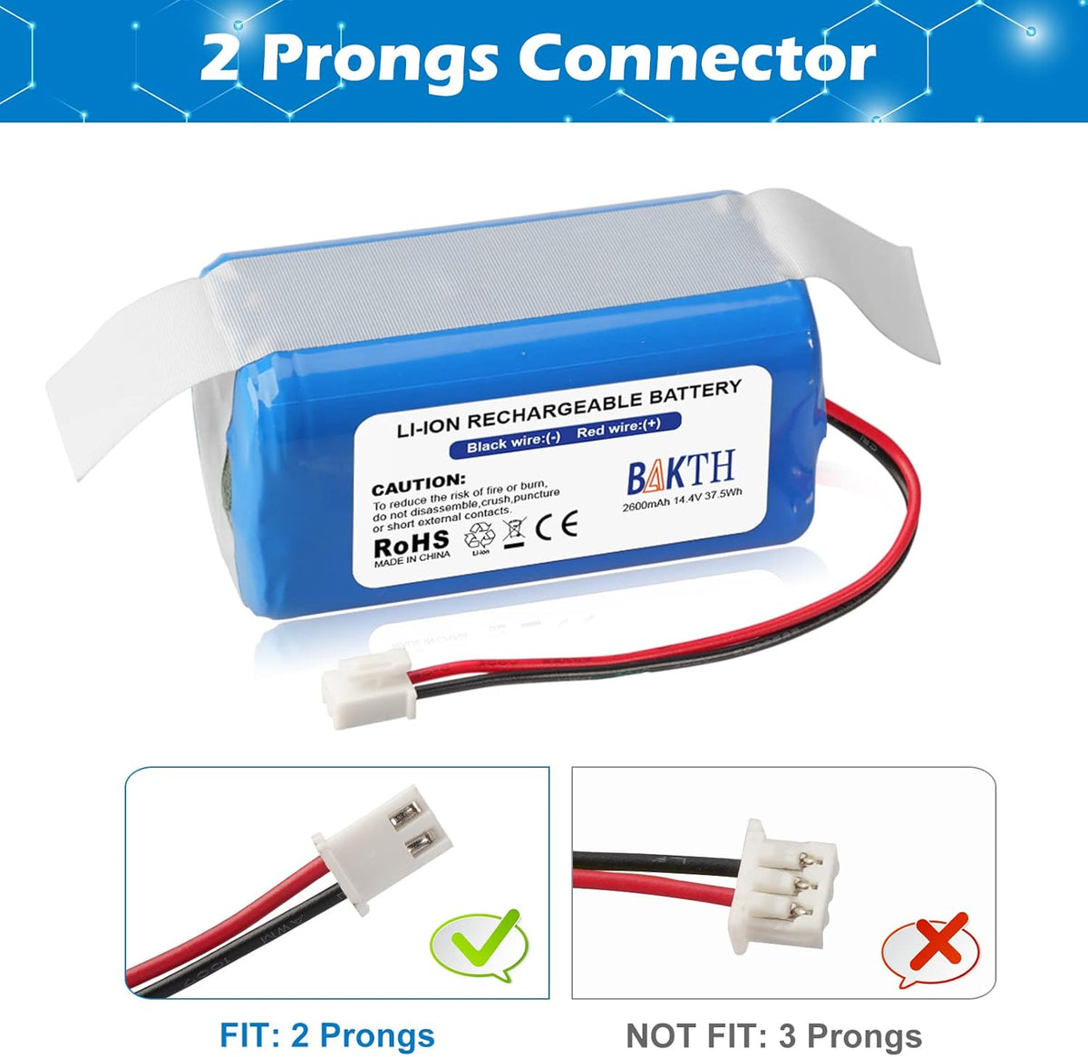 14.4V 2600mAh Replacement Battery R28856