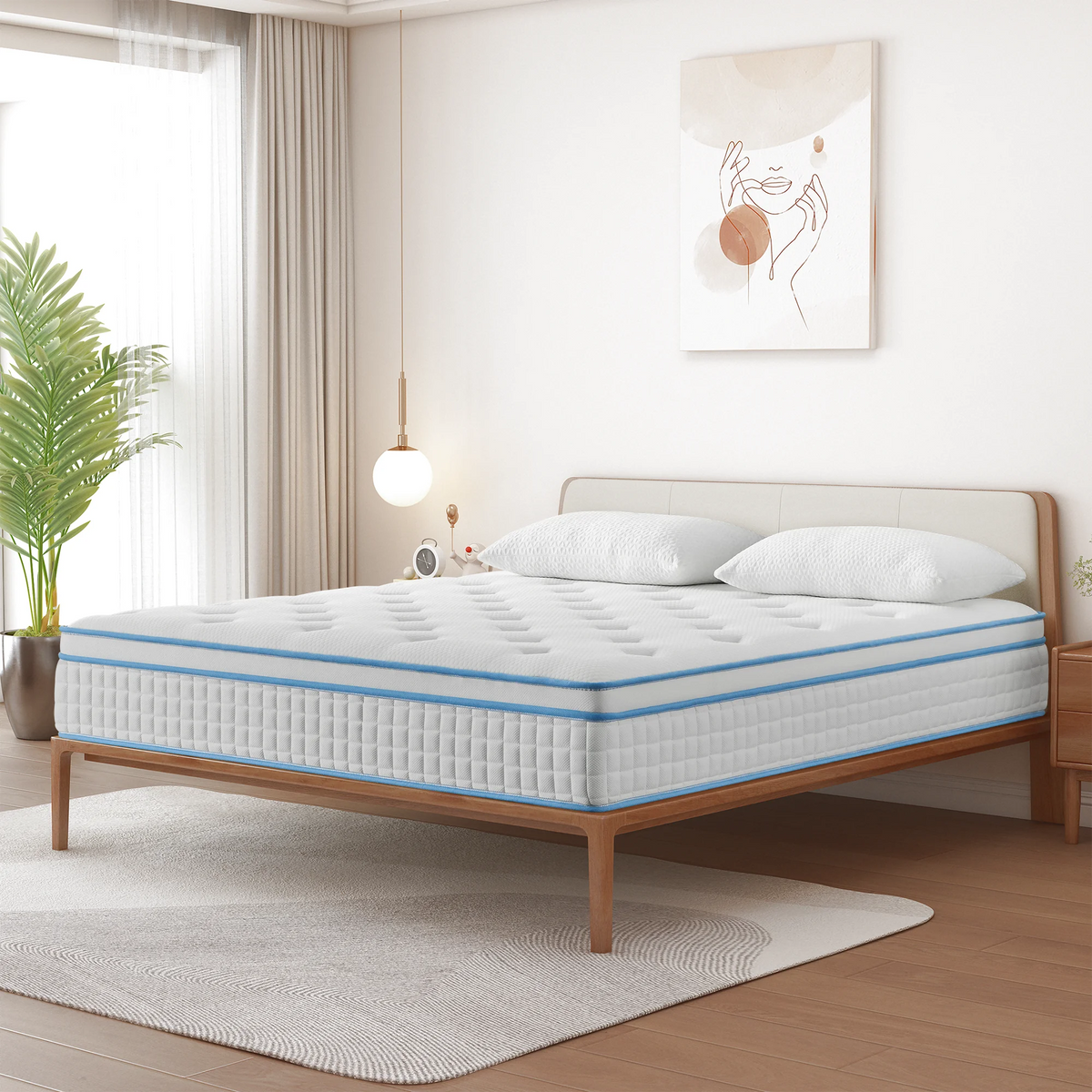 14 Inch Gel Memory Foam Innerspring Queen Mattress J291