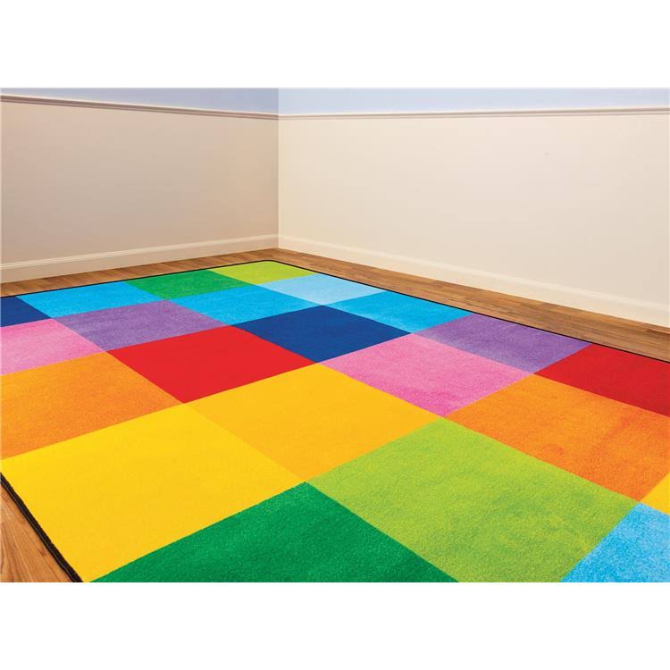 Learning Carpets Rectangle Rainbow Mosaic-Size:Small X3114