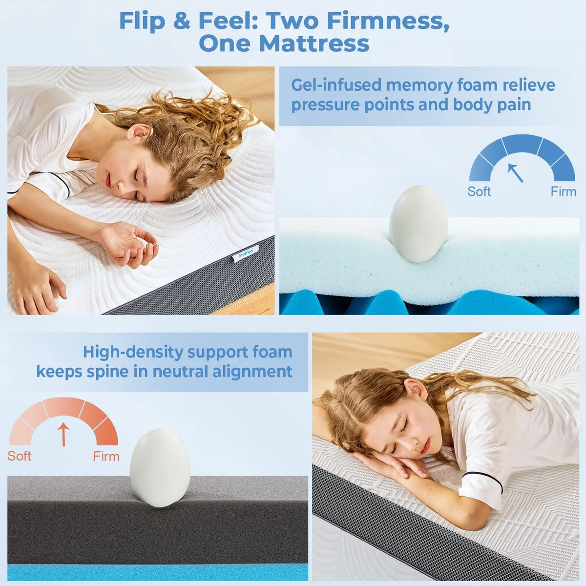 10 inch Queen Gel Memory Foam Mattress K311