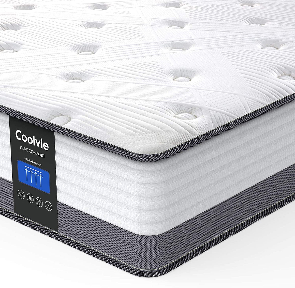 10 Inch Full Size Gel Memory Foam Hybrid Mattress O59405