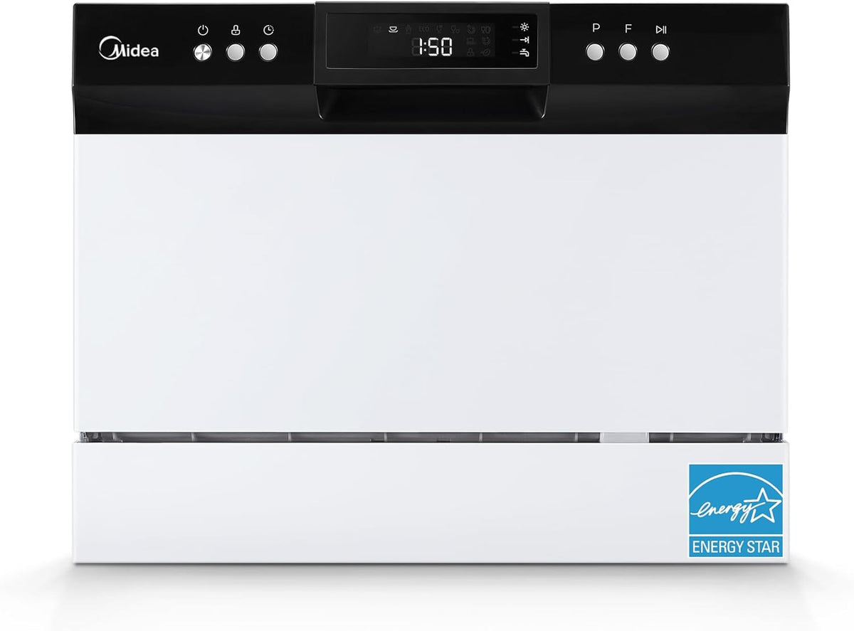 White Portable Dishwasher, 6 Place Settings A849