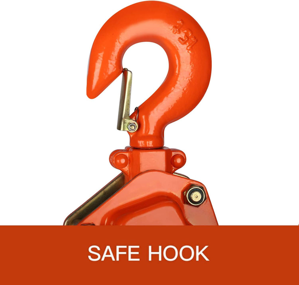 1-1/2 Ton Manual Lift Lever Block Chain Hoist, 20 feet Ratchet Chain Hoist Puller X77827