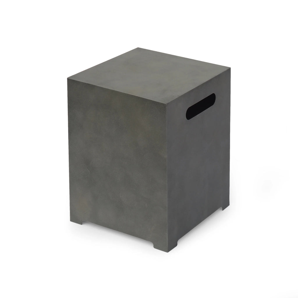 Concrete Rectangular Fire Pit with Tank Holder T72359