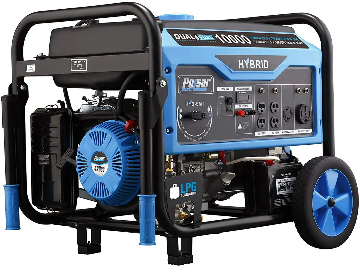10,000-Watt Dual Fuel Portable Generator with Electric Start N36747