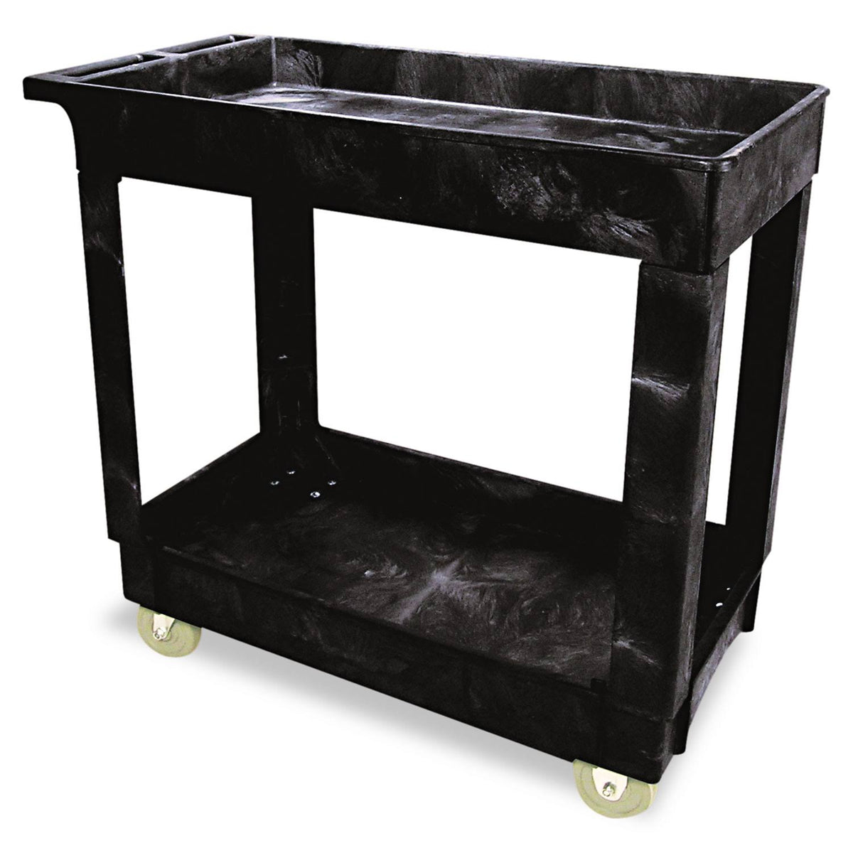 Black 2 Shelf Utility Cart L214