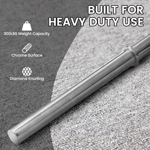 1 Inch Barbell Bar 300 Pound Capacity Z362