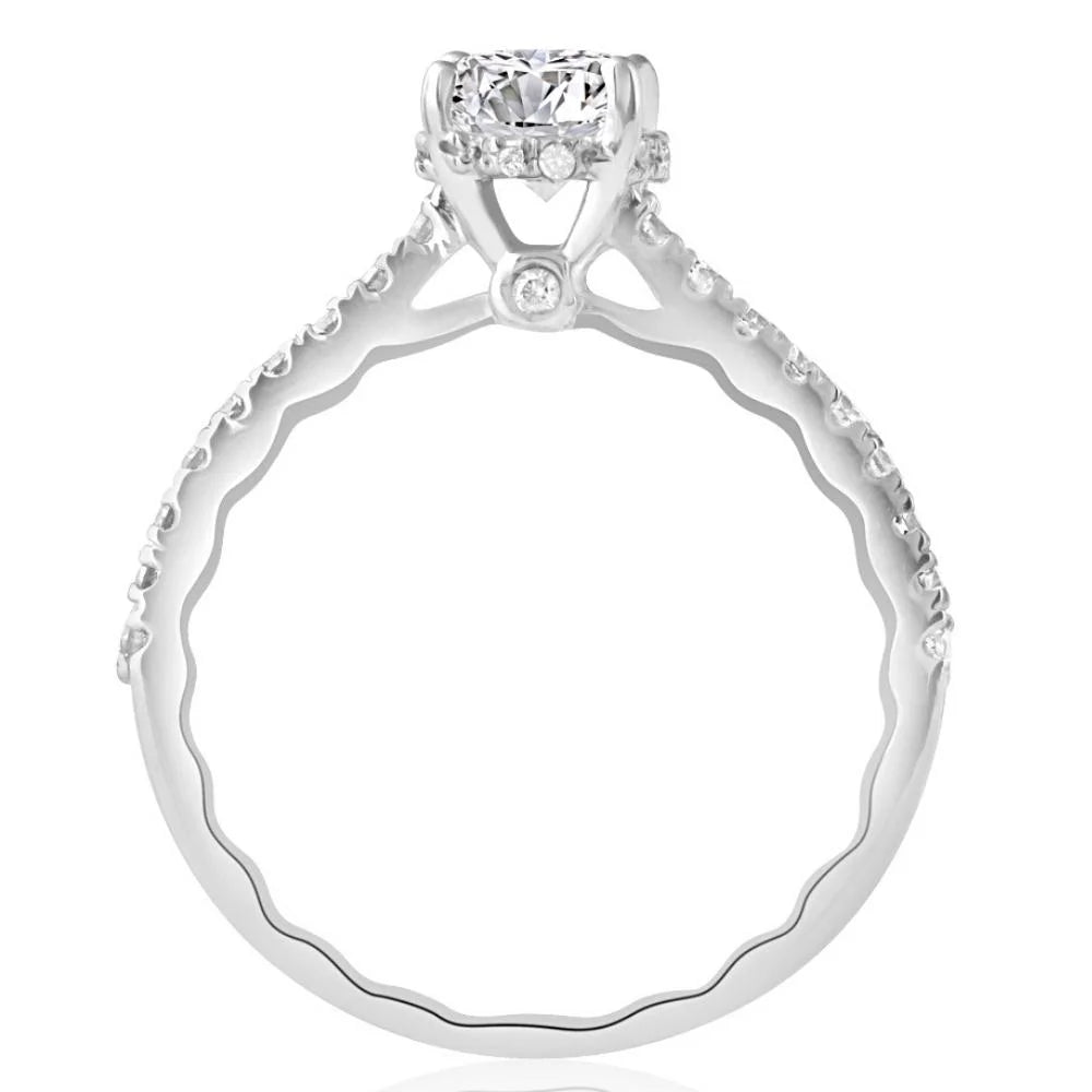 1 1/4Ct Diamond Engagement Ring in 10k White or Yellow Gold E739