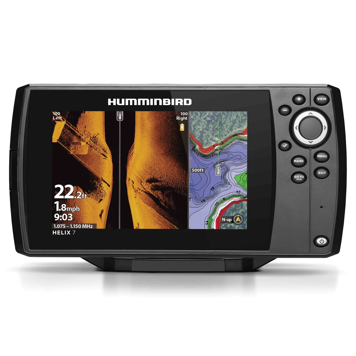 CHIRP GPS Fishfinder with Mega Side Imaging Sonar Q768495