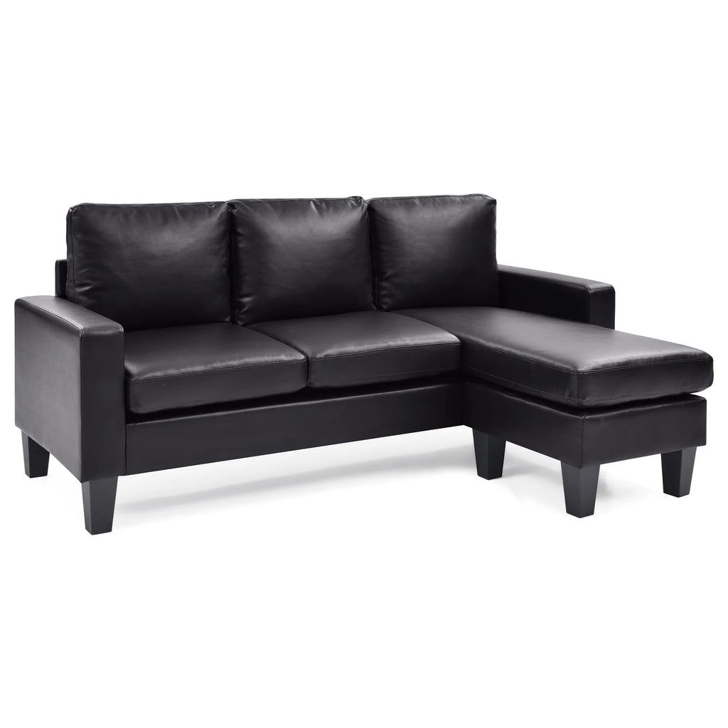 Black Sofa Chaise Y603