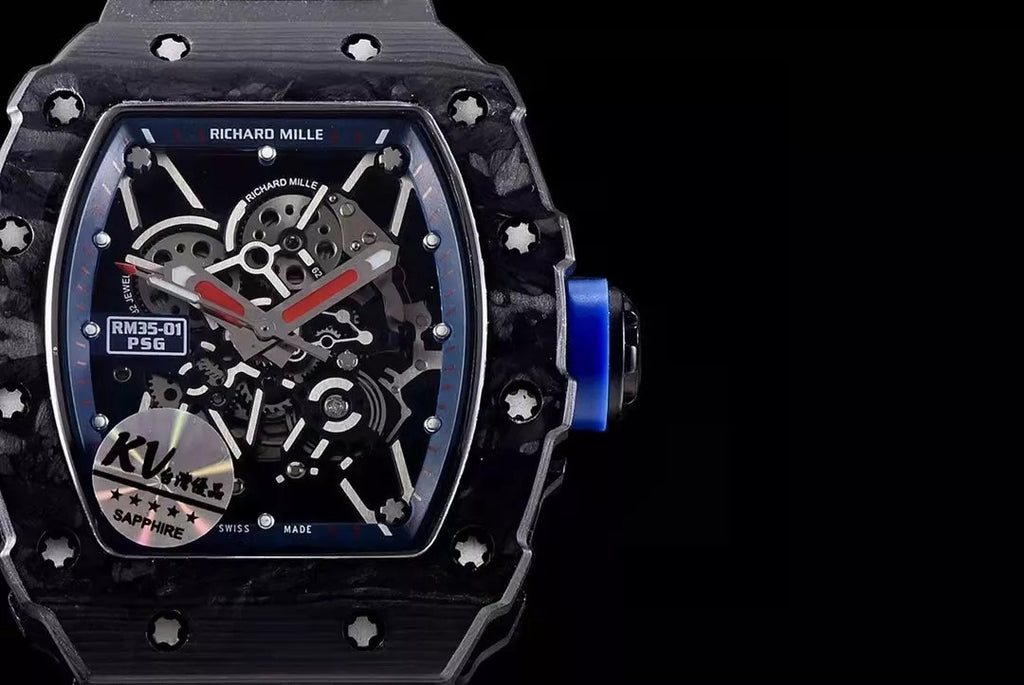 Black Bezel Blue Dial Black Rubber Strap Watch A409